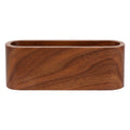 1Pc Creative Wooden Business Card Holder Case Storage Box Organizer Office Desktop Ornaments