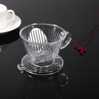 Transparent Reusable Coffee Filters, Cone shaped Portable Coffee Dripper Pure Flavor Maker Tool