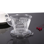 Transparent Reusable Coffee Filters, Cone shaped Portable Coffee Dripper Pure Flavor Maker Tool