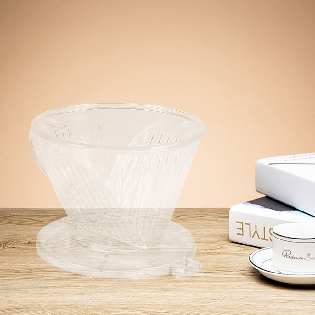 Transparent Reusable Coffee Filters, Cone shaped Portable Coffee Dripper Pure Flavor Maker Tool