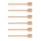 50Pcs/set Household Wooden Jam Honey Dipper Jar Dispensing Collecting Stirring Rod Stick 10cm
