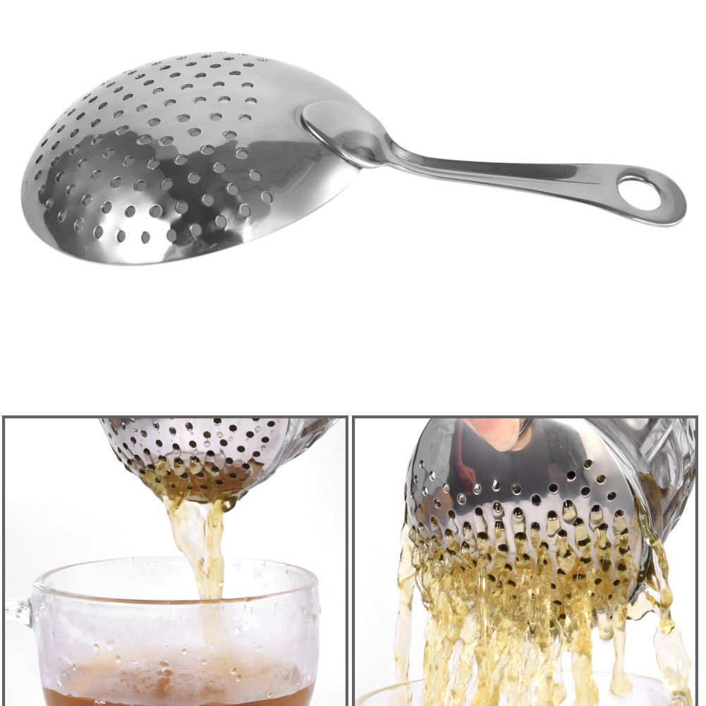 Bar Cocktail Strainer 304 Stainless Steel Julep Strainer Spoon Bar Tool