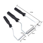 3Pcs/set Aluminum Alloy Fiberglass Bubble Paddle Tool Laminating Roller Kit for FRP Mould(Sawtooth)