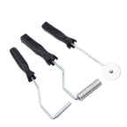 3Pcs/set Aluminum Alloy Fiberglass Bubble Paddle Tool Laminating Roller Kit for FRP Mould(Sawtooth)