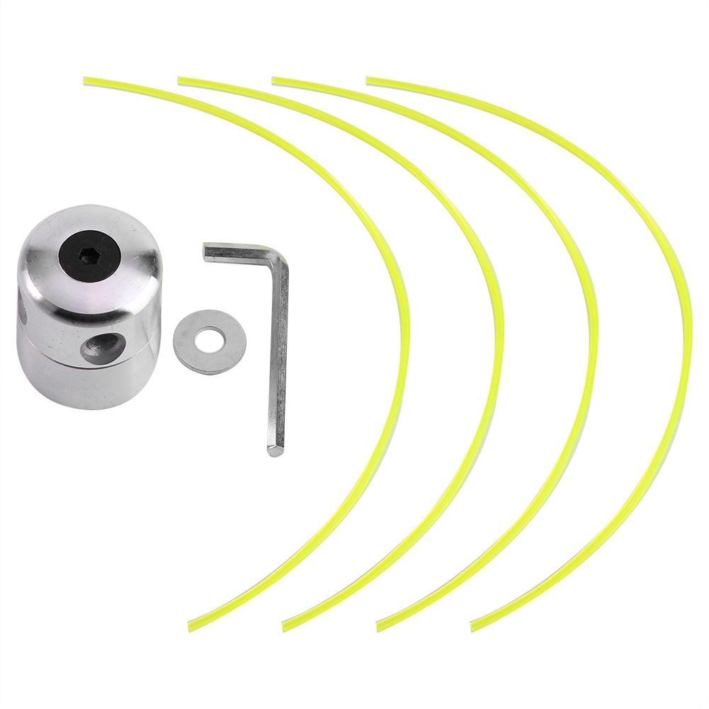 Universal Aluminium Alloy Strimmer Trimmer Head String Set for Gasoline Grass Brush Cutter