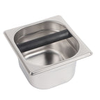 Stainless Steel Holder Container Knock Box Tool Accessory for Professional Coffee Maker Machine