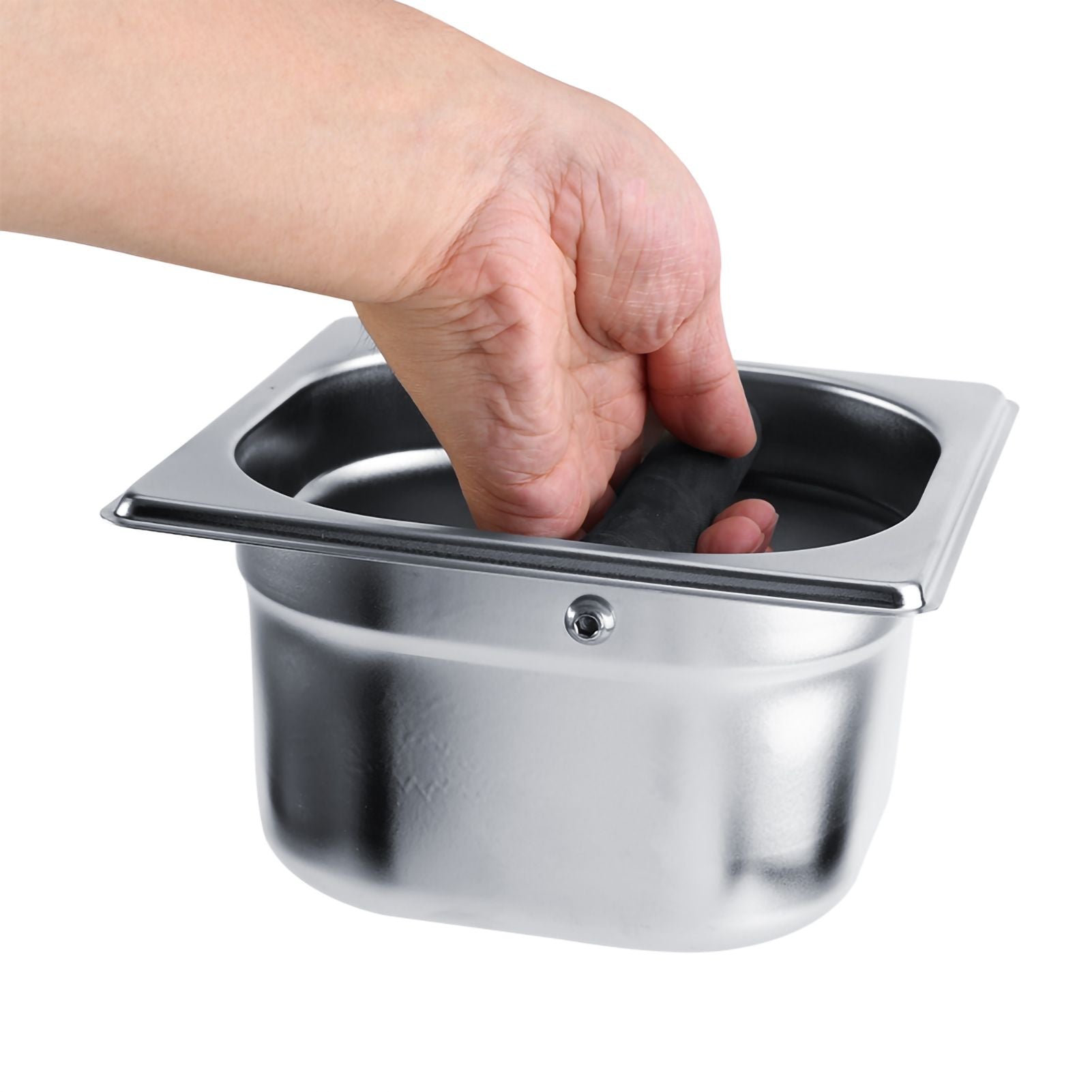 Stainless Steel Holder Container Knock Box Tool Accessory for Professional Coffee Maker Machine