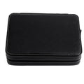 1Pc 8 Grids Watch Display Storage Box Portable Zippered Travel Collector Case Organizer (Black)