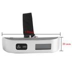 Portable T shaped LCD Digital Electronic Luggage Bag Scale Temperature Testing with Backlight