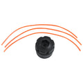 Plastic Strimmer Head Trimmer Heads String Set for Gasoline Grass Brush Cutter Black