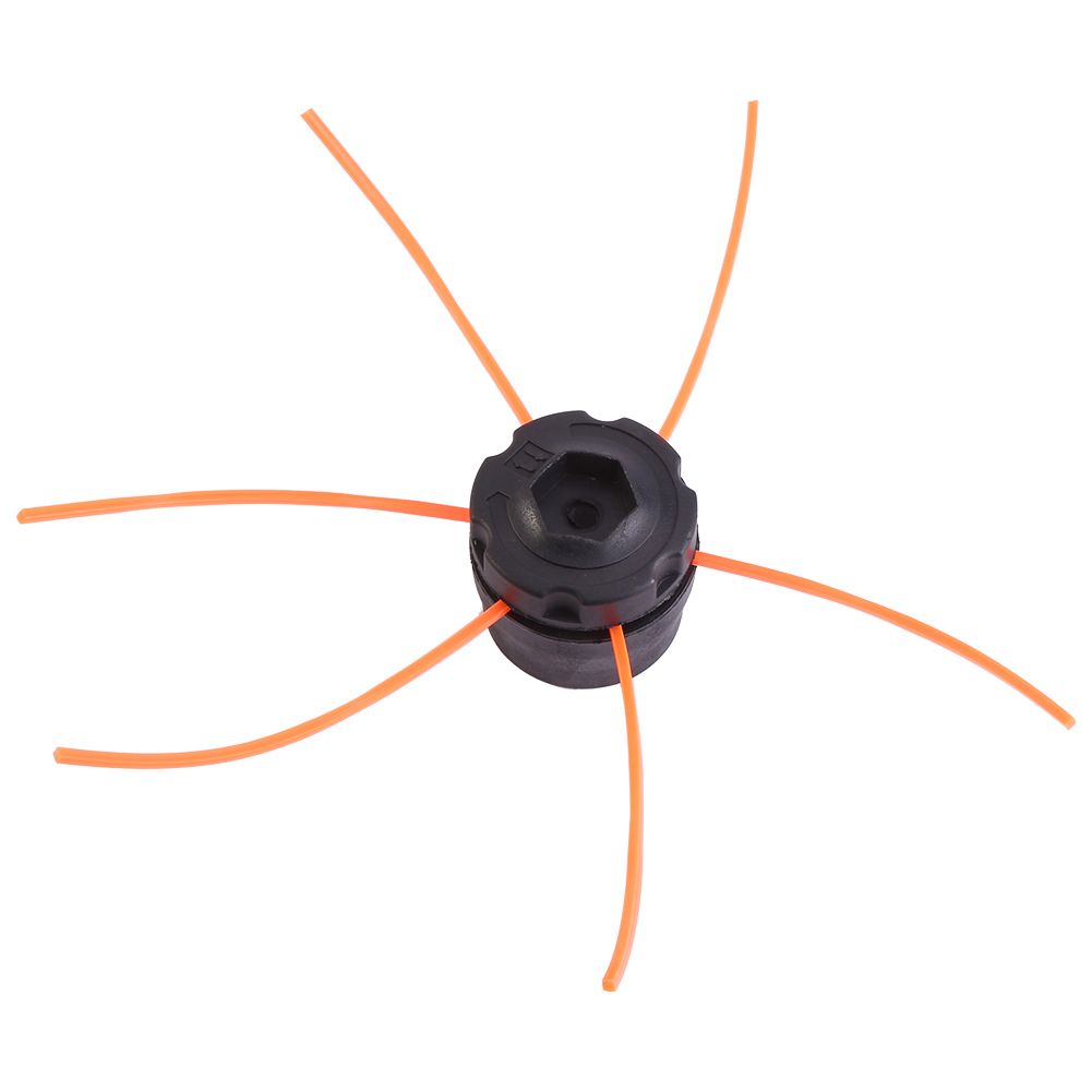 Plastic Strimmer Head Trimmer Heads String Set for Gasoline Grass Brush Cutter Black