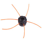 Plastic Strimmer Head Trimmer Heads String Set for Gasoline Grass Brush Cutter Black