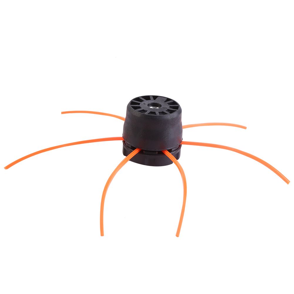 Plastic Strimmer Head Trimmer Heads String Set for Gasoline Grass Brush Cutter Black