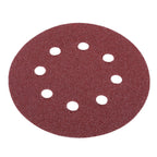 100pcs 8 Holes 5" Round Polishing Sandpaper Discs Sanding Sheet 60/80/100/120/240 Grit