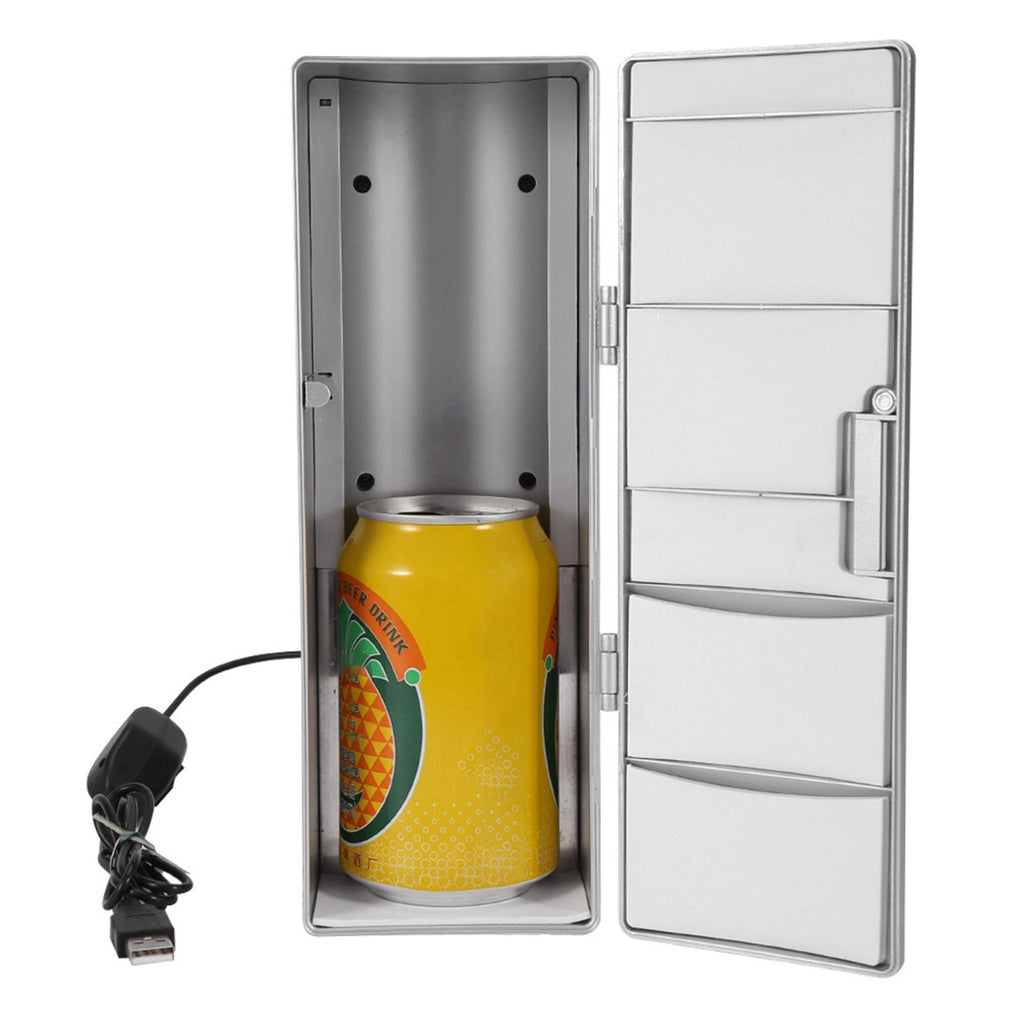 Compact Mini USB Fridge Freezer Cans Drink Beer Cooler Warmer Travel Car Office Use