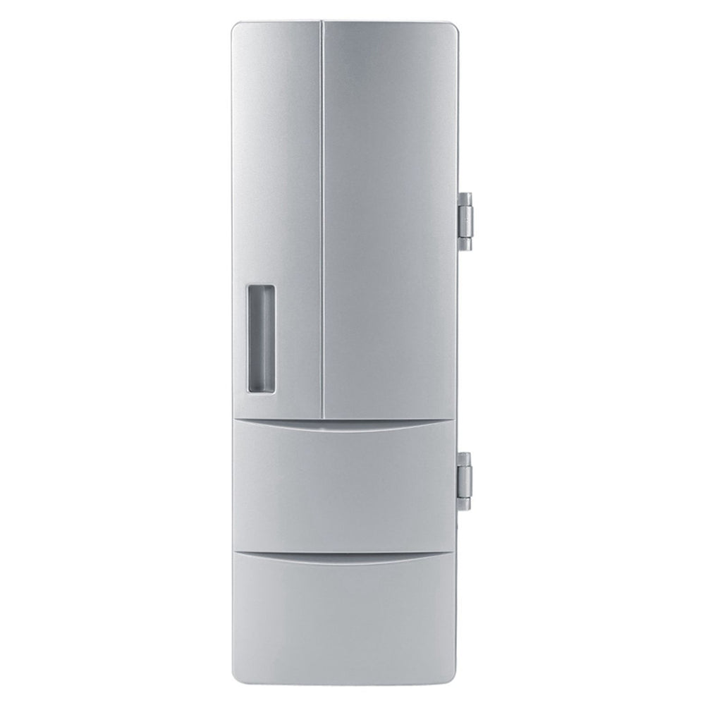 Compact Mini USB Fridge Freezer Cans Drink Beer Cooler Warmer Travel Car Office Use