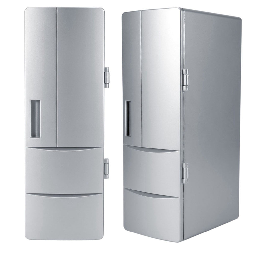 Compact Mini USB Fridge Freezer Cans Drink Beer Cooler Warmer Travel Car Office Use