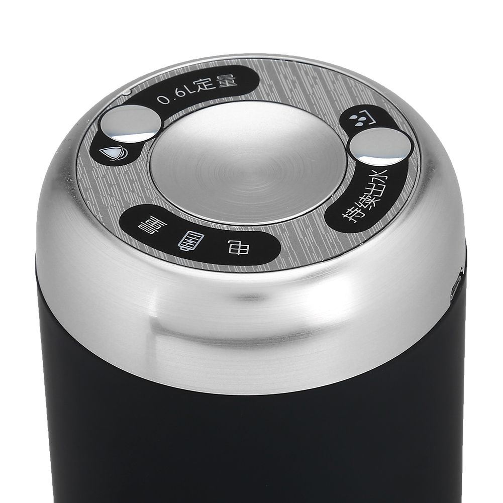 Wireless USB Rechargeable Electric Automatic Drinking Water Bottle Pump Smart Dispenser Black