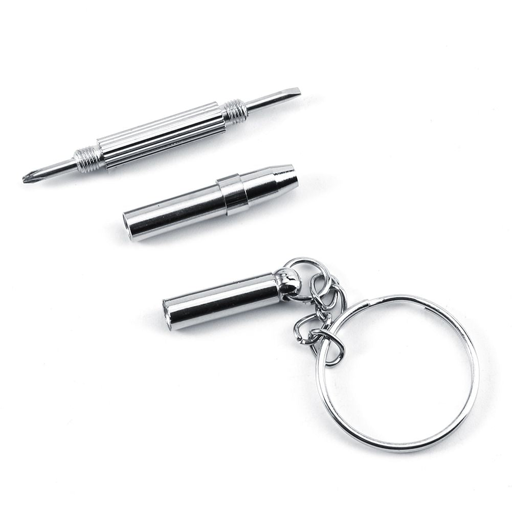 Eyeglass Sunglass Watch Repair Stainless Steel Screws Nuts Tool Kit Tweezer Screwdriver