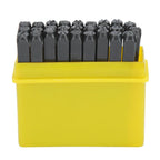 4mm Craft Letters A-Z Punch Stamps Set High Carbon Steel Metal Leather Tool Kit Case