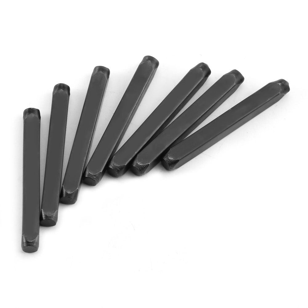 4mm Craft Letters A-Z Punch Stamps Set High Carbon Steel Metal Leather Tool Kit Case