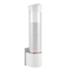 Anti Dust Paper Cup Dispenser Plastic Holder 7.5cm 50 Cups Convenient Container