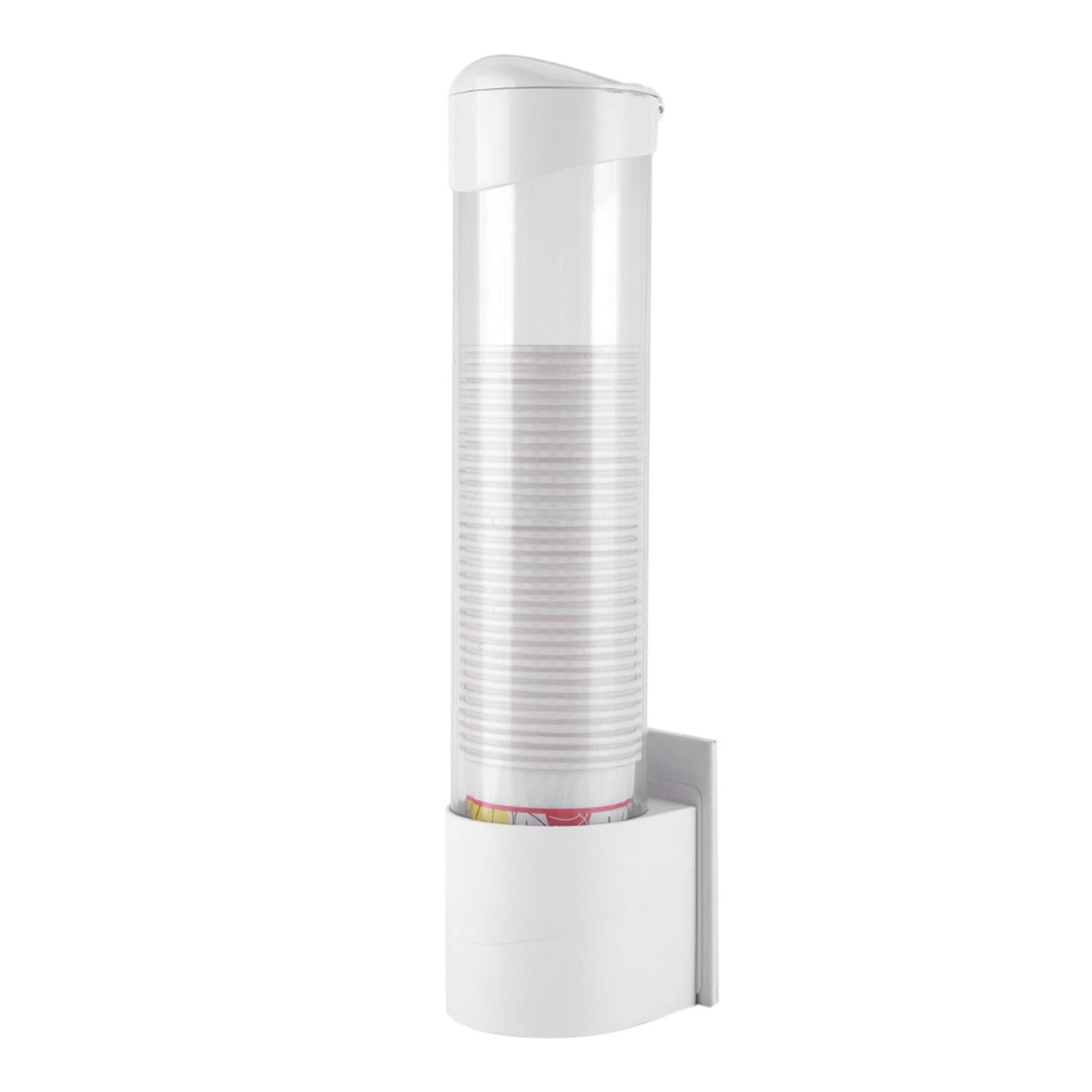 Anti Dust Paper Cup Dispenser Plastic Holder 7.5cm 50 Cups Convenient Container