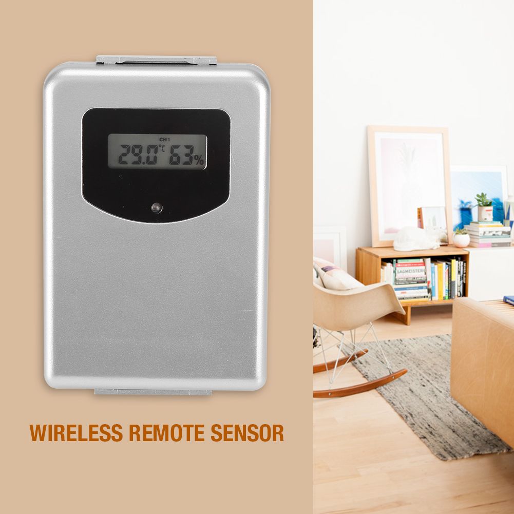 Battery Powered Wireless Digital In/Outdoor Thermometer Humidity Temperature Remote Sensor