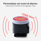 DC 12V Wired Mini Alarm Horn Home Security 110 dB Sound Alarming System
