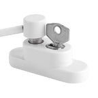 Zinc Alloy Window Door Opening Restrictor Cable Baby Child Safety Lock Catch Wire White
