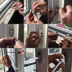Zinc Alloy Window Door Opening Restrictor Cable Baby Child Safety Lock Catch Wire White