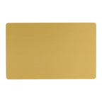50Pcs Impressive Blanks Laser Mark Engraved Metal Business Visiting Name Cards (Yellow)