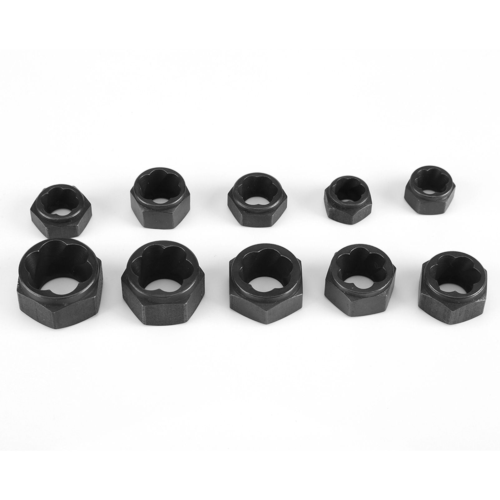 10 Pieces Damaged Bolt Nut Screw Remover Extractor Removal Set Threading Tools Kit
