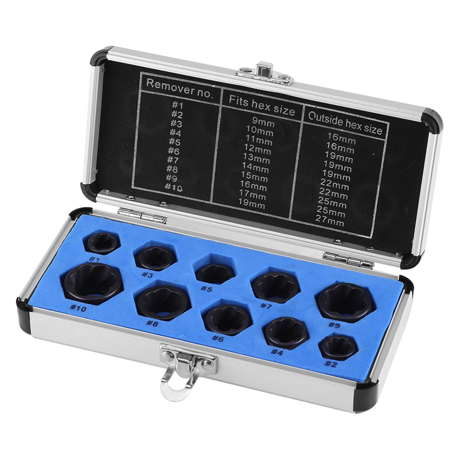 10 Pieces Damaged Bolt Nut Screw Remover Extractor Removal Set Threading Tools Kit