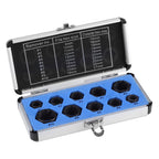 10 Pieces Damaged Bolt Nut Screw Remover Extractor Removal Set Threading Tools Kit
