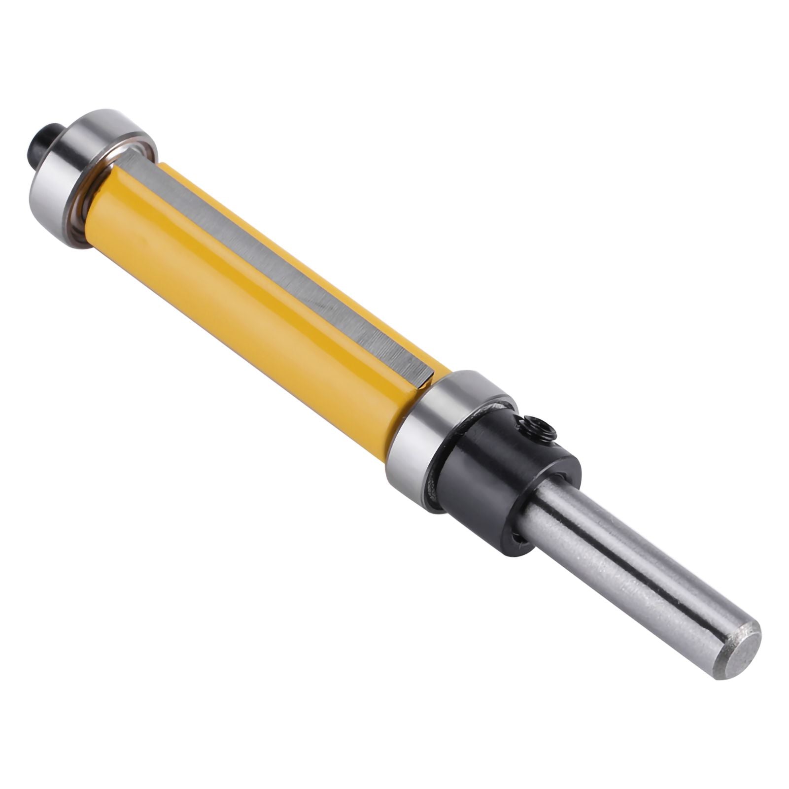 Flush Trim Router Bit with Top and Bottom Bearing 1‑1/2inch H * 1/4inch Shank Woodworking Tool