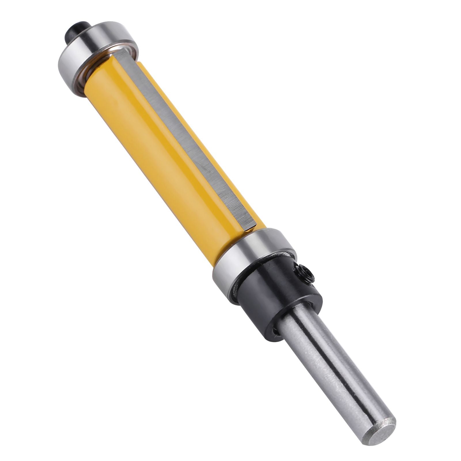 Flush Trim Router Bit with Top and Bottom Bearing 1‑1/2inch H * 1/4inch Shank Woodworking Tool