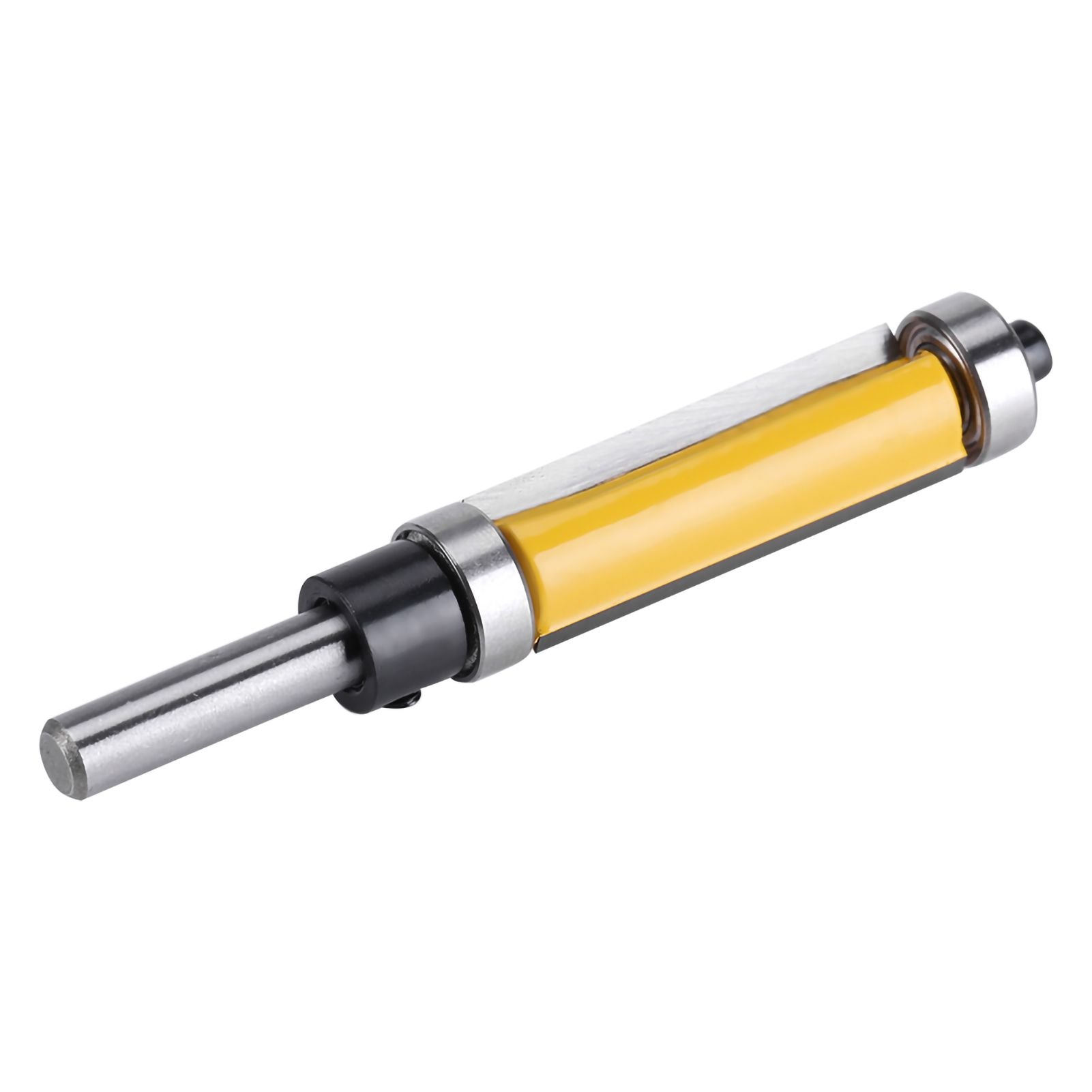 Flush Trim Router Bit with Top and Bottom Bearing 1‑1/2inch H * 1/4inch Shank Woodworking Tool