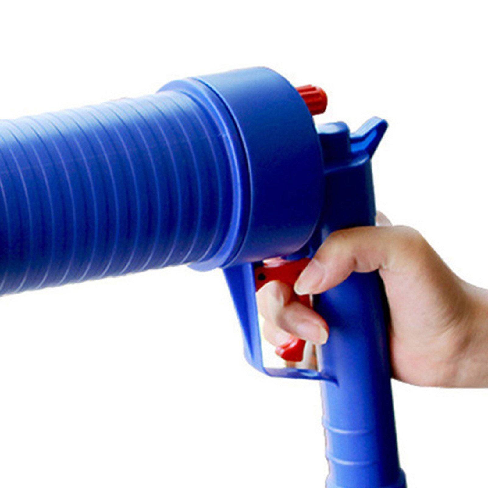 Drain Pump Cleaner Air Power Blaster Unblock Adapters Toilet Wash Basin Home