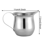 240ml Multipurpose Stainless Steel Milk Frothing Pitcher Cup Latte Art Kitchen Jugs Mug