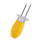8 Pcs Stainless Steel Corn On The Cob Skewers Holder Forks Prongs BBQ Kitchen Party