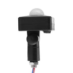 Black PIR Switch Infrared Motion Lighting Sensor Detector Wall Pavement Switch Outdoor