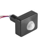 Black PIR Switch Infrared Motion Lighting Sensor Detector Wall Pavement Switch Outdoor