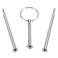 Multi tiers Cake Tray Stand Handle Fruit Plate Hardware Fitting Holder(3-tiers Round Silver)