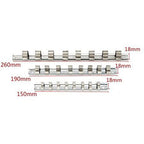 Carbon Steel 8 Socket Rack Storage Divider Rail Tray Holder Shelf Stand Tool Organizer (1/4")