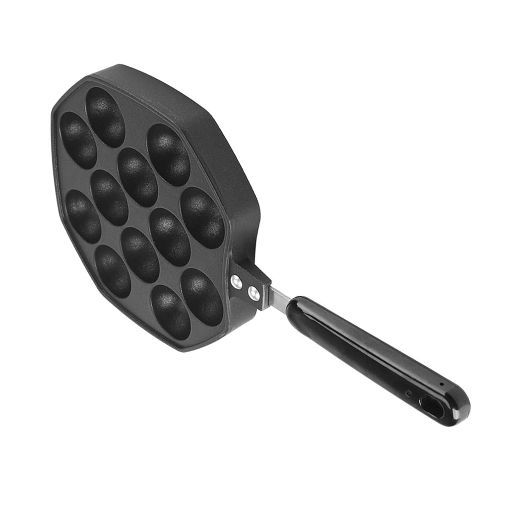 12 Cavities Aluminum NOn stick Takoyaki Grill Pan Plate Octopus Ball Pancake Maker Baking Mold