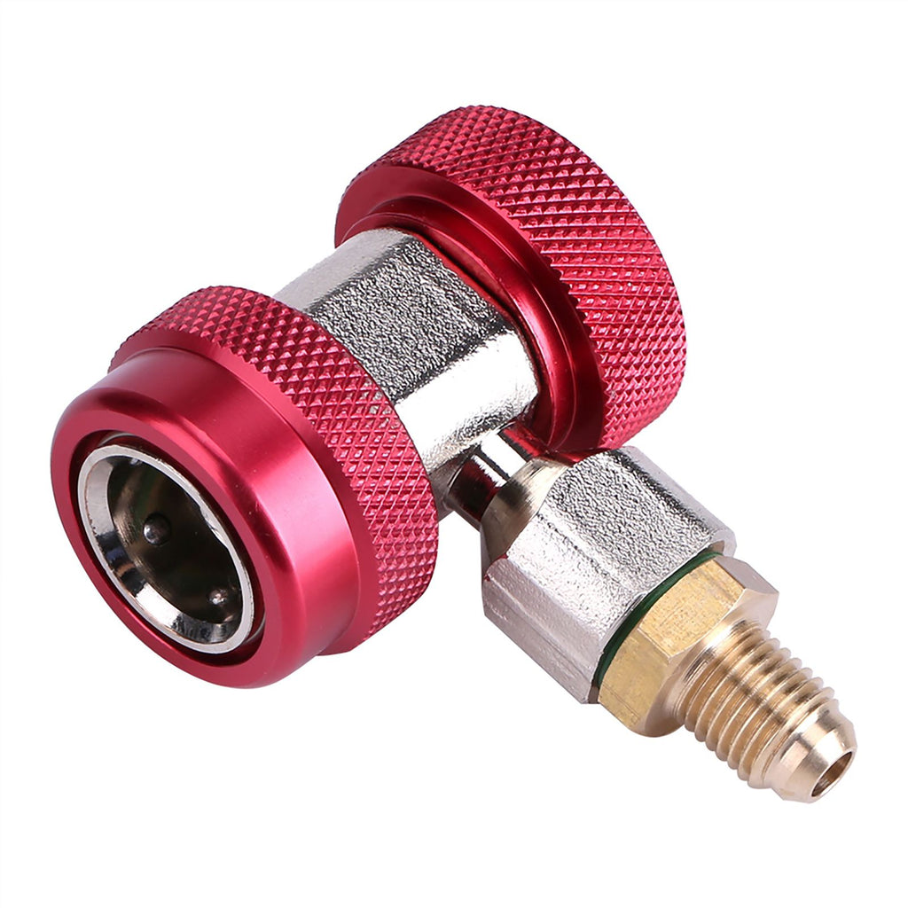 R134A/C Low High Quick Connector Air Conditioning Coupler Adapter Extractor Valve Core (Red)