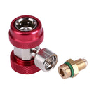 R134A/C Low High Quick Connector Air Conditioning Coupler Adapter Extractor Valve Core (Red)