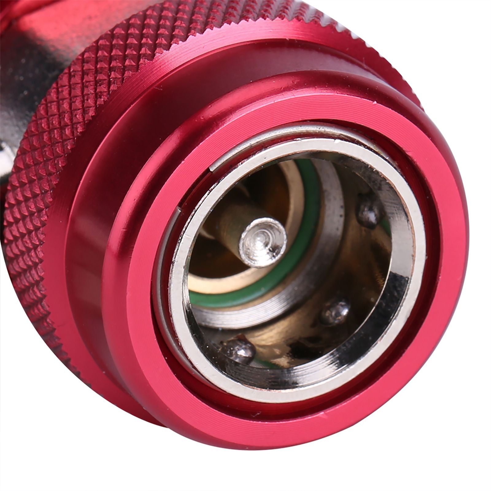 R134A/C Low High Quick Connector Air Conditioning Coupler Adapter Extractor Valve Core (Red)