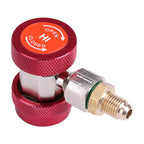 R134A/C Low High Quick Connector Air Conditioning Coupler Adapter Extractor Valve Core (Red)